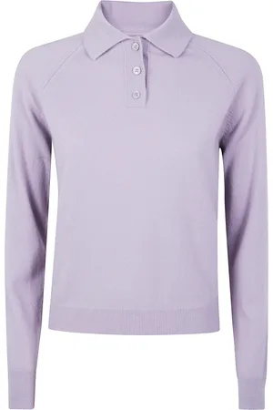 Maison Margiela Swetry, Kobieta, Fioletowy, M, Klasyczny Polo Shirt dla Mężczyzn