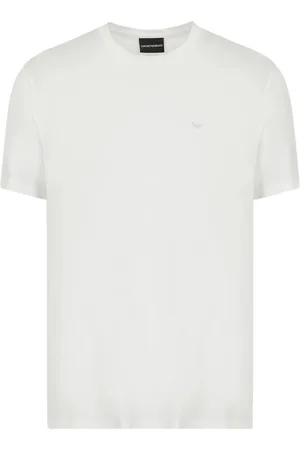 Emporio Armani Koszulki, Mężczyzna, Biały, 2XL, Bawełna, Dynamiczna Koszulka Podróżna