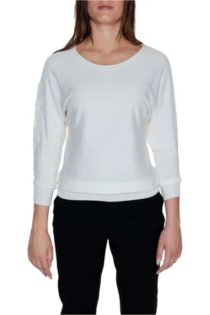 Guess Koszulki, Kobieta, Biały, L, Spandex, Biała Wiskoza Damska Jesień/Zima Koszula