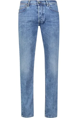 RE-HASH Jeansy, Mężczyzna, Niebieski, W35, Denim, Męskie jeansy 5 kieszeni Pre-Kolekcja