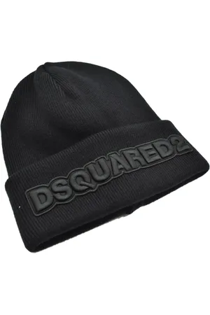 Dsquared2 Akcesoria, Mężczyzna, Czarny, ONE SIZE, Stylowe czapki beanie na modny look