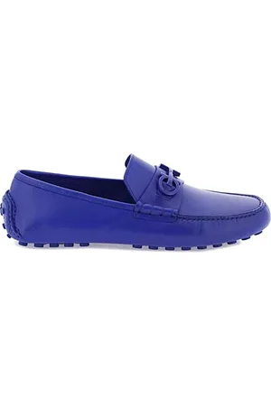 Salvatore Ferragamo Buty, Mężczyzna, Niebieski, 40 1/2 EU, Elegancki Mokasyn