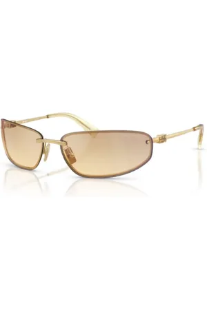 Miu Miu Akcesoria, unisex, Żółty, ONE SIZE, Eleganckie okulary przeciwsłoneczne dla stylowego wyglądu