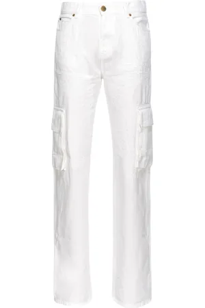 Pinko Spodnie, Kobieta, Biały, W28, Spodnie Cargo Bull Comfort