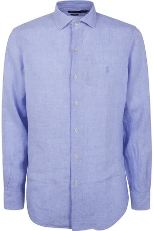 Ralph Lauren Koszule, Mężczyzna, Niebieski, 2XL, Koszulka sportowa z długim rękawem