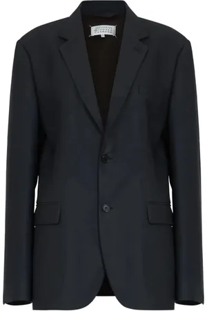 Maison Margiela Kurtki, Kobieta, Czarny, M, Stylowy Oversized Blazer