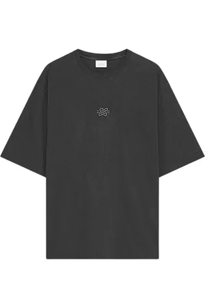 Filling pieces Koszulki, Mężczyzna, Czarny, M, T-shirt Boxy Haftowany