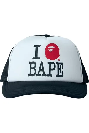 A Bathing Ape Akcesoria, Mężczyzna, Czarny, ONE SIZE, Mesh Logo Baseball Cap