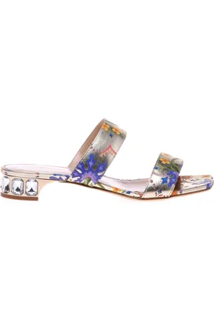 BALDININI Buty, Kobieta, Wielobarwność, 37 EU, Petal print nappa clogs