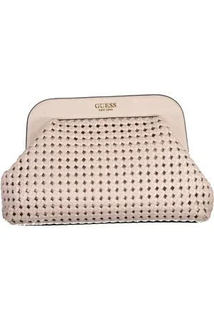 Guess Torebki, Kobieta, Różowy, ONE SIZE, Len, Różowa Torba Damska z Polietylenu