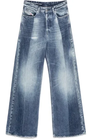 Diesel Jeansy, Kobieta, Niebieski, W31 L32, Denim, Spodnie Jeansyowe Vintage