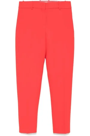 ERMANNO SCERVINO Spodnie, Kobieta, Czerwony, S, Stylowe Spodnie Crepe dla Kobiet