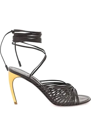 Salvatore Ferragamo Buty, Kobieta, Czarny, 37 1/2 EU, Elegancki Sandał Atena