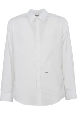 Dsquared2 Koszule, Mężczyzna, Biały, XS, Kolekcja Casualowych Koszul Męskich