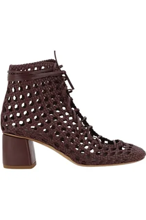 FORTE FORTE Buty, Kobieta, brązowy, 36 EU, Eleganckie Botki z Siatką