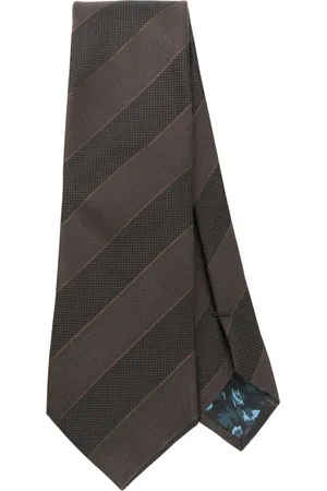 Paul Smith Akcesoria, Mężczyzna, brązowy, ONE SIZE, Krawat męski w paski w tonalnym stylu