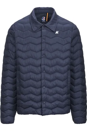 K-Way Kurtki, Mężczyzna, Niebieski, 2XL, Nylon, Kurtka Pikowana Ciepła