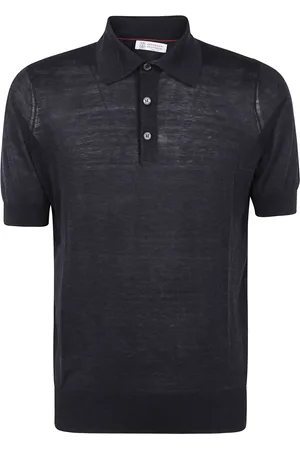 Brunello Cucinelli Koszulki, Mężczyzna, Czarny, M, Klasyczny Polo Shirt dla Mężczyzn