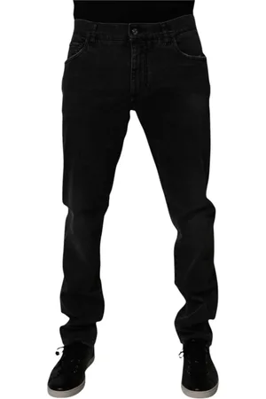 Dolce & Gabbana Jeansy, Mężczyzna, Niebieski, L, Jasnoniebieskie Leaf Classic Jeansyy