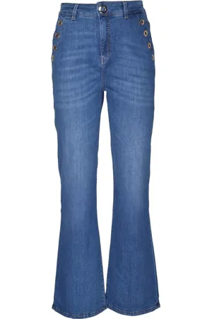 Kaos Jeansy, Kobieta, Niebieski, W31, Boot-cut Jeansy