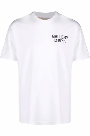 GALLERY DEPT. Koszulki, Mężczyzna, Biały, 2XL, Koszulka z nadrukiem logo z bawełny