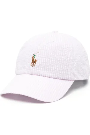 Ralph Lauren Akcesoria, Mężczyzna, Różowy, ONE SIZE, Różowy Kapelusz Seersucker