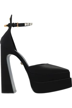 VERSACE Buty, Kobieta, Czarny, 37 1/2 EU, Sandały
