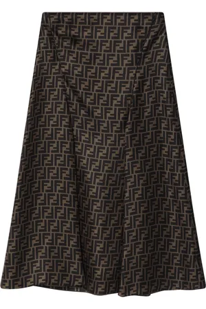 Fendi Spódnice, Kobieta, Czarny, M, Spódnica Ołówkowa