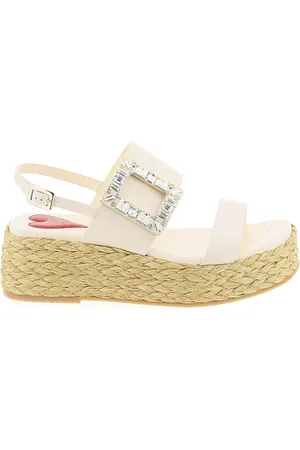 Roger Vivier Buty, Kobieta, Biały, 40 EU, Stylowe Sandały dla Kobiet