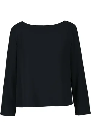 Emporio Armani Bluzki, Kobieta, Czarny, M, Stylowa Bluzka z Poliestru