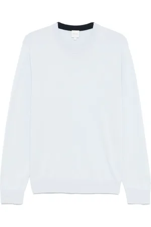 Paul Smith Swetry, Mężczyzna, Niebieski, S, Bawełna, Sweter Celeste Stylowy Wygodny Bawełna