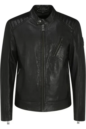 Belstaff Kurtki, Mężczyzna, Czarny, M, Kurtka Lambskin V Racer