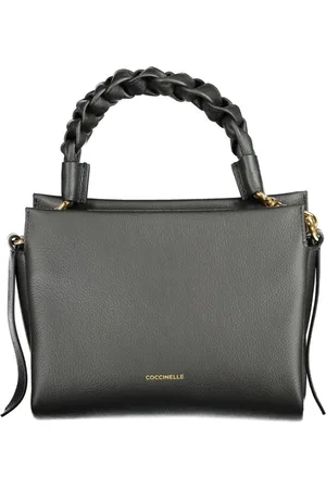 Coccinelle Torebki, Kobieta, Czarny, ONE SIZE, Czarna skórzana torba Boheme