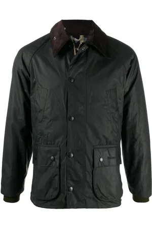 Barbour Kurtki, Mężczyzna, Zielony, M, Bawełna, Woskowana Parka Bedale Sage