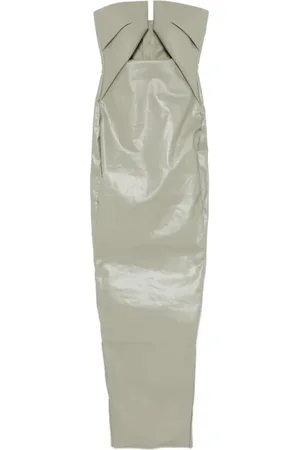 Rick Owens Sukienki, Kobieta, Zielony, M, Denim, Sukienka Denim Prong w Celadonie