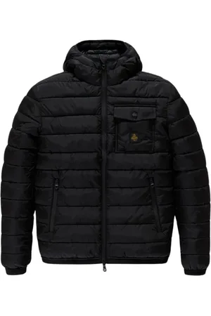RefrigiWear Kurtki, Mężczyzna, Czarny, L, Stylowa Kurtka Josh dla Mężczyzn