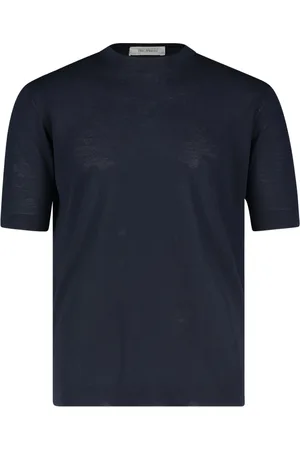 RE-HASH Koszulki, Mężczyzna, Niebieski, M, Męski T-shirt w prostym kroju