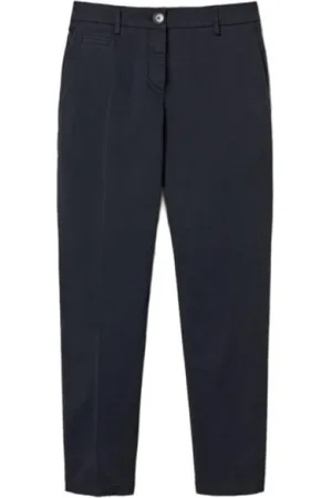 Twin-Set Spodnie, Kobieta, Niebieski, XS, Niebieskie Spodnie Stylowy Wygląd
