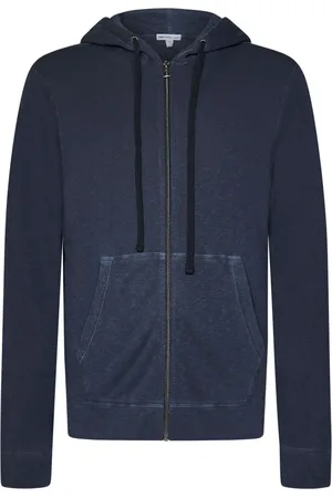 James Perse Bluzy, Mężczyzna, Niebieski, M, Niebieski Bluza z Kapturem Ss 25