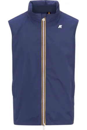 K-Way Kurtki, Mężczyzna, Niebieski, L, Nylon, Kamizelka z nylonu stretch