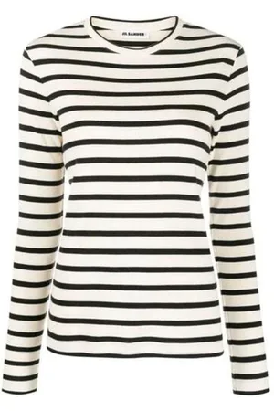 Jil Sander Koszulki, Kobieta, Biały, L, Uniwersalny top z bawełny dla kobiet