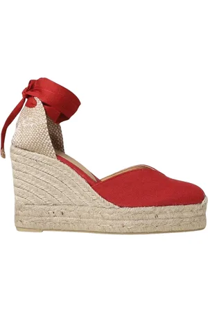 Castaner Buty, Kobieta, Czerwony, 38 EU, Czerwone Espadryle na Koturnie
