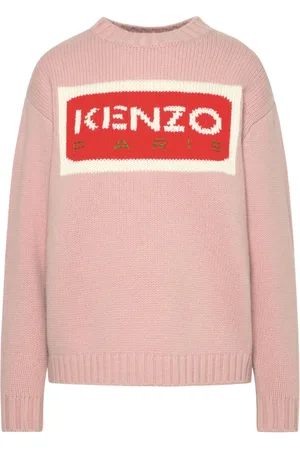 Kenzo Bluzy, Kobieta, Różowy, L, Bawełna, Przytulna bluza z mieszanki wełny