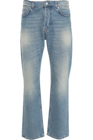 Mauro Grifoni Jeansy, Mężczyzna, Niebieski, W32, Niebieskie dżinsy Slim Fit z efektem stone wash