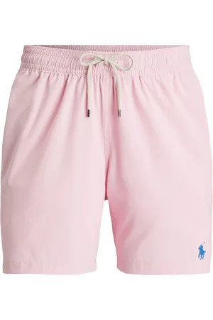 Ralph Lauren Stroje kąpielowe, Mężczyzna, Różowy, L, Różowe Ubrania Morskie Kąpielówki dla Mężczyzn
