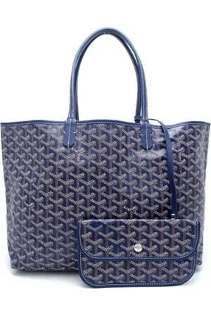 GOYARD Pre-owned, Kobieta, Niebieski, ONE SIZE, Skóra, Pre-owned Skórzane torebki