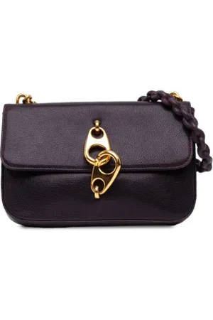 Tom Ford Pre-owned, Kobieta, Fioletowy, ONE SIZE, Skóra, Pre-owned skórzane torby na ramię