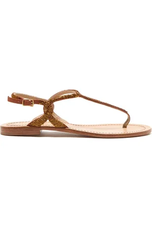 Maliparmi Buty, Kobieta, Żółty, 36 EU, Cięcia I Koraliki Sandał