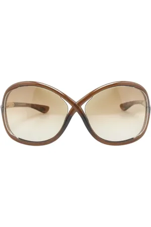 Tom Ford Pre-owned, Kobieta, brązowy, ONE SIZE, Pre-owned Plastic sunglasses