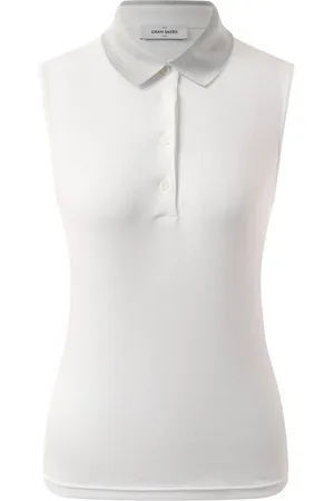 Gran Sasso Koszulki, Kobieta, Biały, S, Klasyczny Polo Shirt